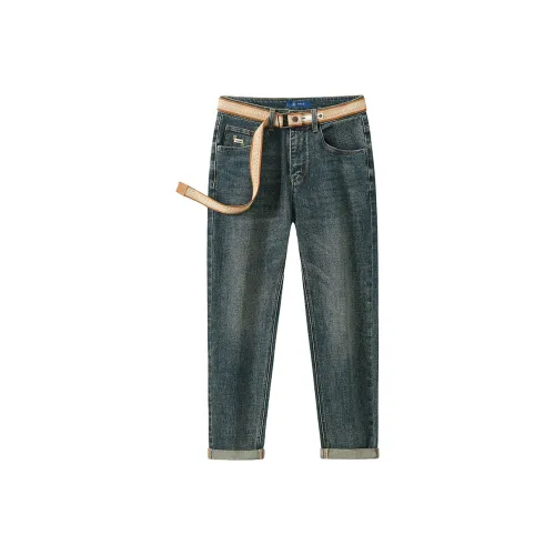 HALEBOSS Blue Men's Jeans HALEBOSS Синий Мужской Джинсы
