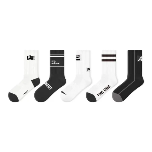 PRIMEET Носки Crew Унисекс упаковка из 5 пар