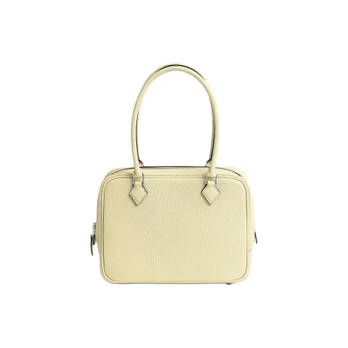 HERMES Plume Козья кожа Сумка Мини Женская Желтая