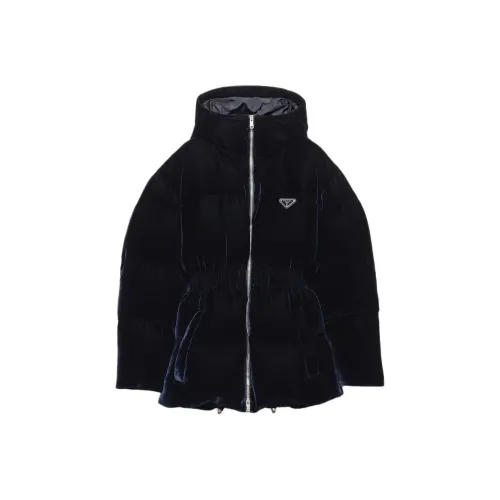 PRADA Морской синий Женские пуховики