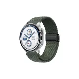 Оливковый зеленый [Магнитная застежка, ткань, вязаный ремешок]