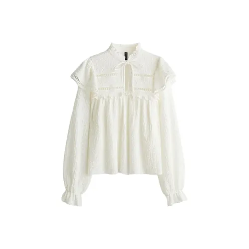 H M Кремовые Женские Рубашки