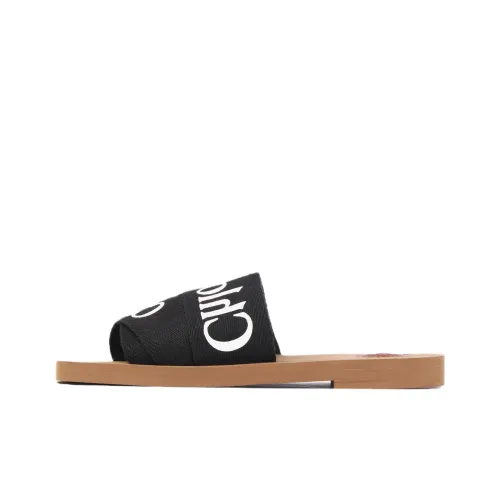 Chloe Woody EVA Слипоны Женские Черные