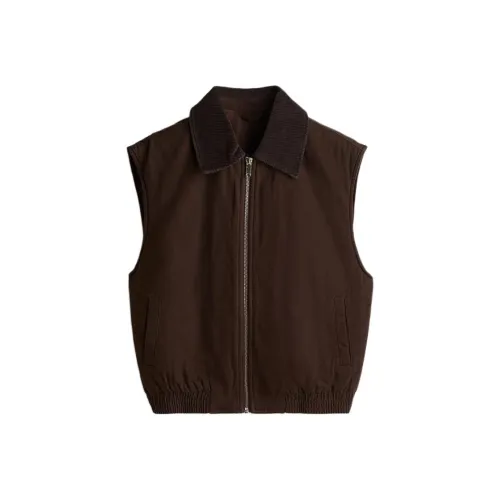 H M Темно-коричневые женские майки