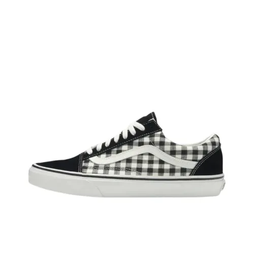 Vans Old Skool Скейтборд Кроссовки Мужские Черный Белый