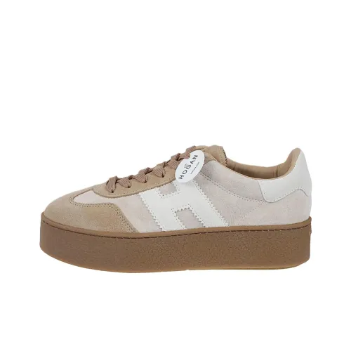 HOGAN H681 Low Топ Скейтборд Кроссовки Женские Бежевые