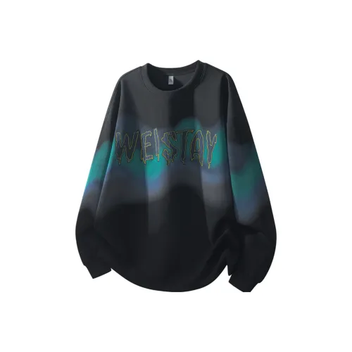 PASOK Цветовой блок Круглый вырез Мужской Подростки Модный Мальчик Толстовка Casual Loose Форма Длинный Sleeved T Рубашка Мужской