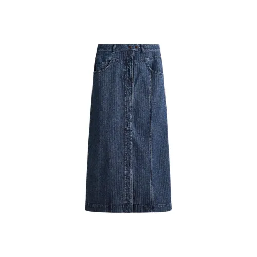 H M Темно-джинсовый синий женский джинсовый длинный кардиган