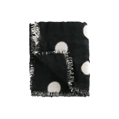 Yohji Yamamoto Wool Knit Шарфы Унисекс Черный