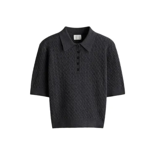 H M Смешанное Темно-Серое Женское Поло