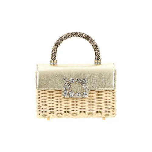 Roger Vivier Raffia Сумка Женская Бежевая