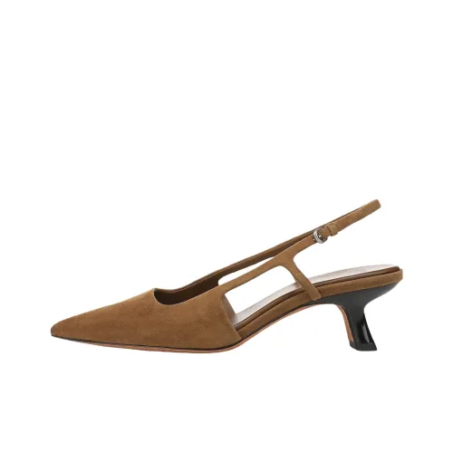 VINCE Bianca Грубый каблук Высокие каблуки 5 см Женские Коричневый