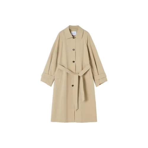 XIANGYING Хаки Женская тренч-куртка