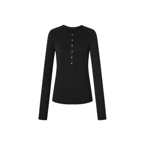 MO CO Черный бриллиант Цвет Женские Трикотаж