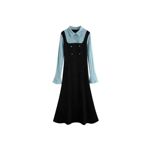 GORGEOUSIDEA Весенний и Осенний Длинный Рукав Платье Женское