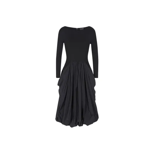 EMPORIO ARMANI Длинное платье с длинными рукавами женское