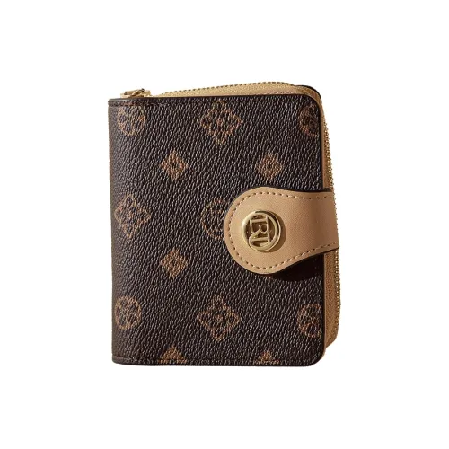 Old Man's Head Синтетическая кожа Картхолдер Стандартный Женские Кофе