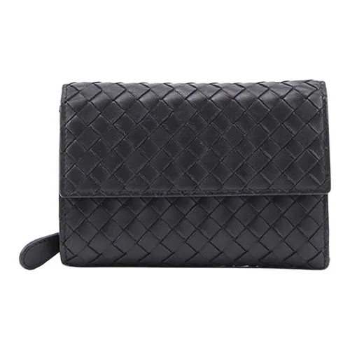 Bottega Veneta Кошелек из коровьей кожи женский темно-фиолетовый