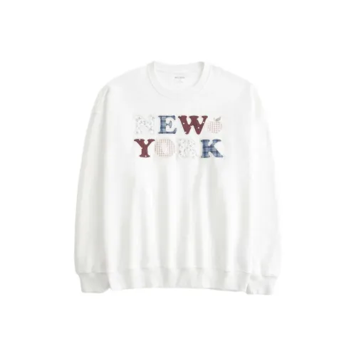 Hollister Белые Женские Свитшоты