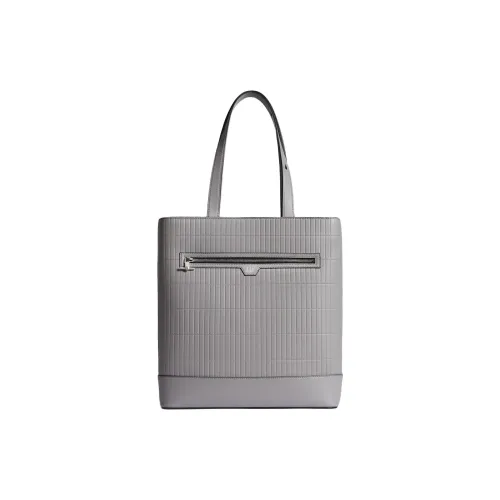 Dunhill Телячья кожа Тоут Сумка Сумка для покупок Сумка Мужская Серого цвета