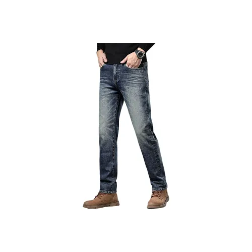 ZENGZHI Джинсы Облегающий крой Прямой крой Унисекс