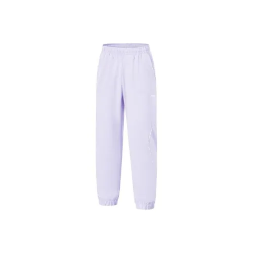 Детские LINING YOUNG Вязаные Тренировочные Штаны Светло-Сиреневые
