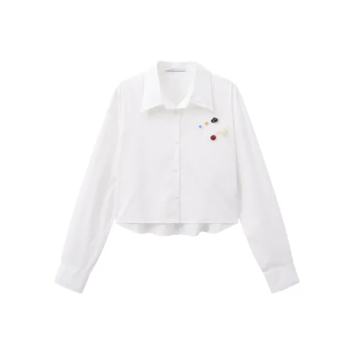 Another Alley 2025 Весна Рубашка Коммутирование Укороченная Рубашка Женская