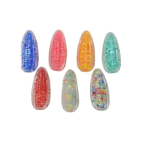 MENGJIMA Цветная глазурь Кристальный Кукуруза Сжатый игрушка