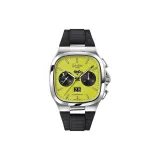 Желтый циферблат часов