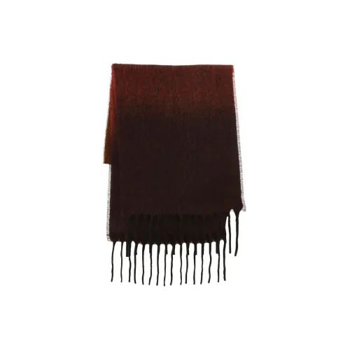 INES DE LA FRESSANGE Трикотажная ткань Knit Scarves Unisex Коричнево-красный