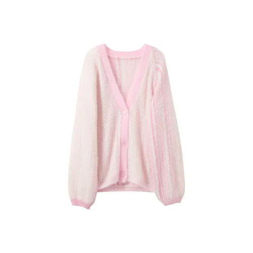 3COLOUR Вишневый цветок Розовый Полосы Женская Трикотажная одежда