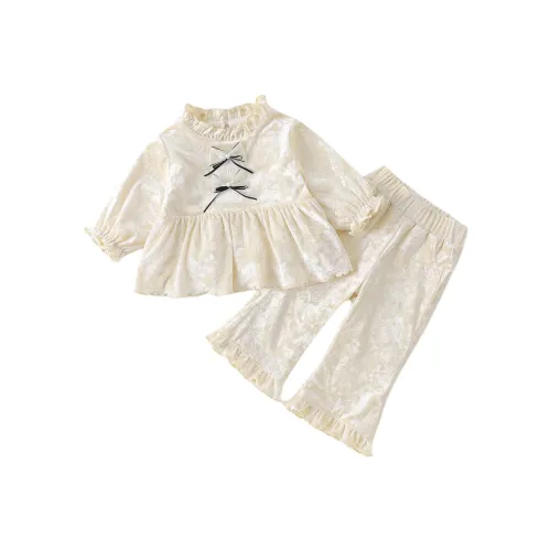 XiaoJinBu Экрю Малыш Повседневная Спортивная Одежда