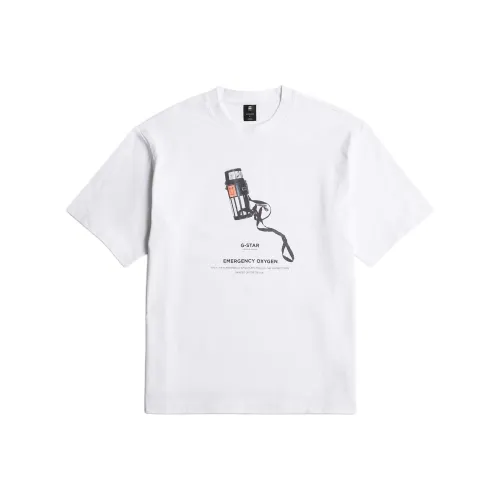 STAR Натуральная Белая Мужская T-Рубашка