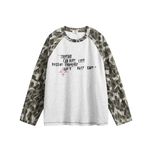 PGKZ Леопардовый принт Пэчворк Унисекс Свитшоты