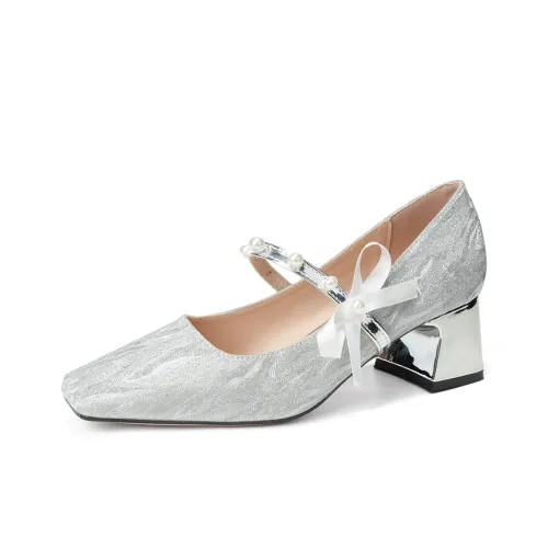 QITUMAUL Грубый каблук Высокие каблуки Женские