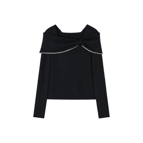 XIANGYING Черный Женский Трикотаж