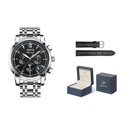 Jin Shi Dun Механические Мужские Часы 40mm*12mm Черные