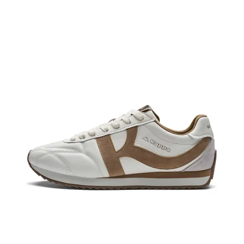 KAPPA Спина к Спине Устойчивая к истиранию Низкий Топ Повседневная обувь Унисекс Сырный белый