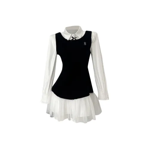 PNVB Черный Женский Комплект с Юбкой