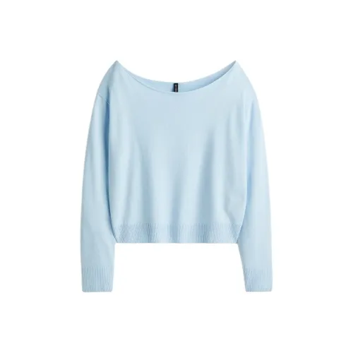 H M Светло-синий Женский Трикотаж