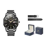 Чисто черный [Кожаный ремешок + Коробка]