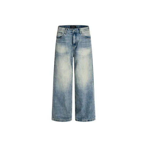 MR BENSE Винтажные синие унисекс джинсы