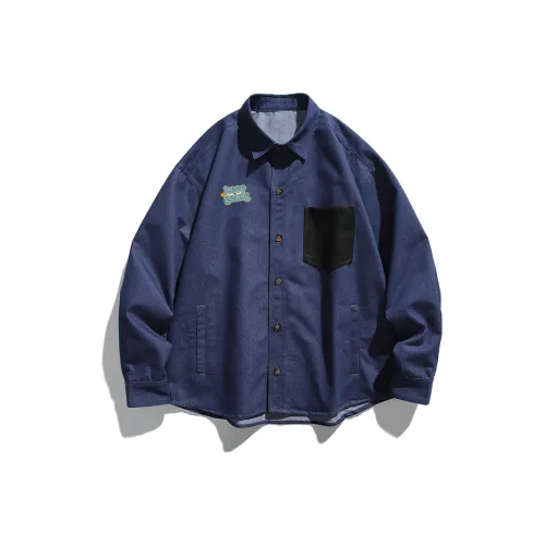 YPUT Синий Унисекс Рубашки