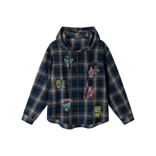 51XXHA Синий Унисекс Рубашки