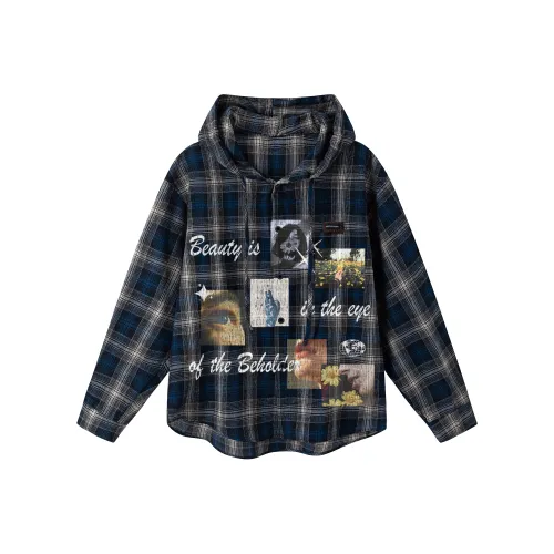 51XXHA Синий Унисекс Рубашки