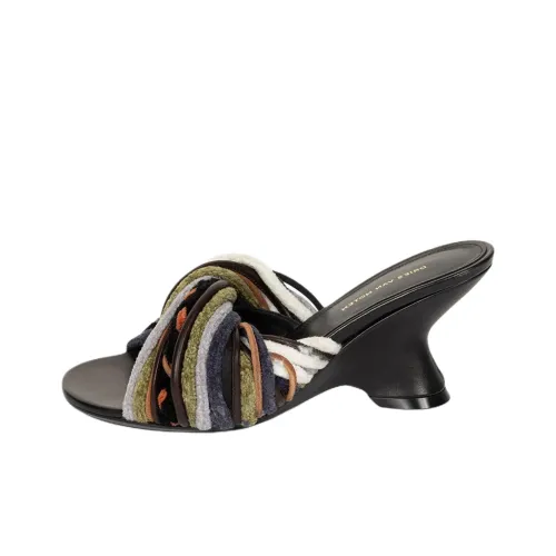 DRIES VAN NOTEN Слипоны 7,5 см Женские Оранжевый Зеленый