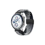 Черный градиент [Магнитная застежка, ткань, вязаный ремешок]