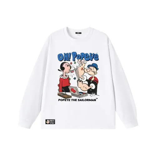 POPEYE Длинный рукав Т-рубашка Унисекс
