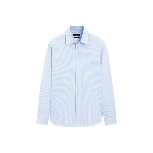 Massimo Dutti Мужские Синие Рубашки