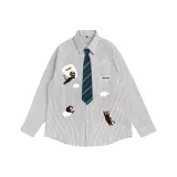 Серый, зеленый, полосы, галстук